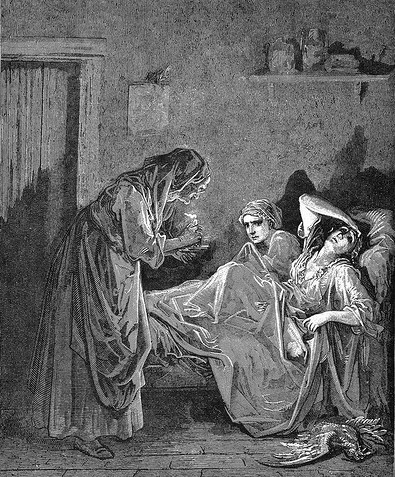 The Old Women and Her Servants la fontaine s fables 10