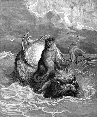 Monkey and Dolphin la fontaine s fables 9
